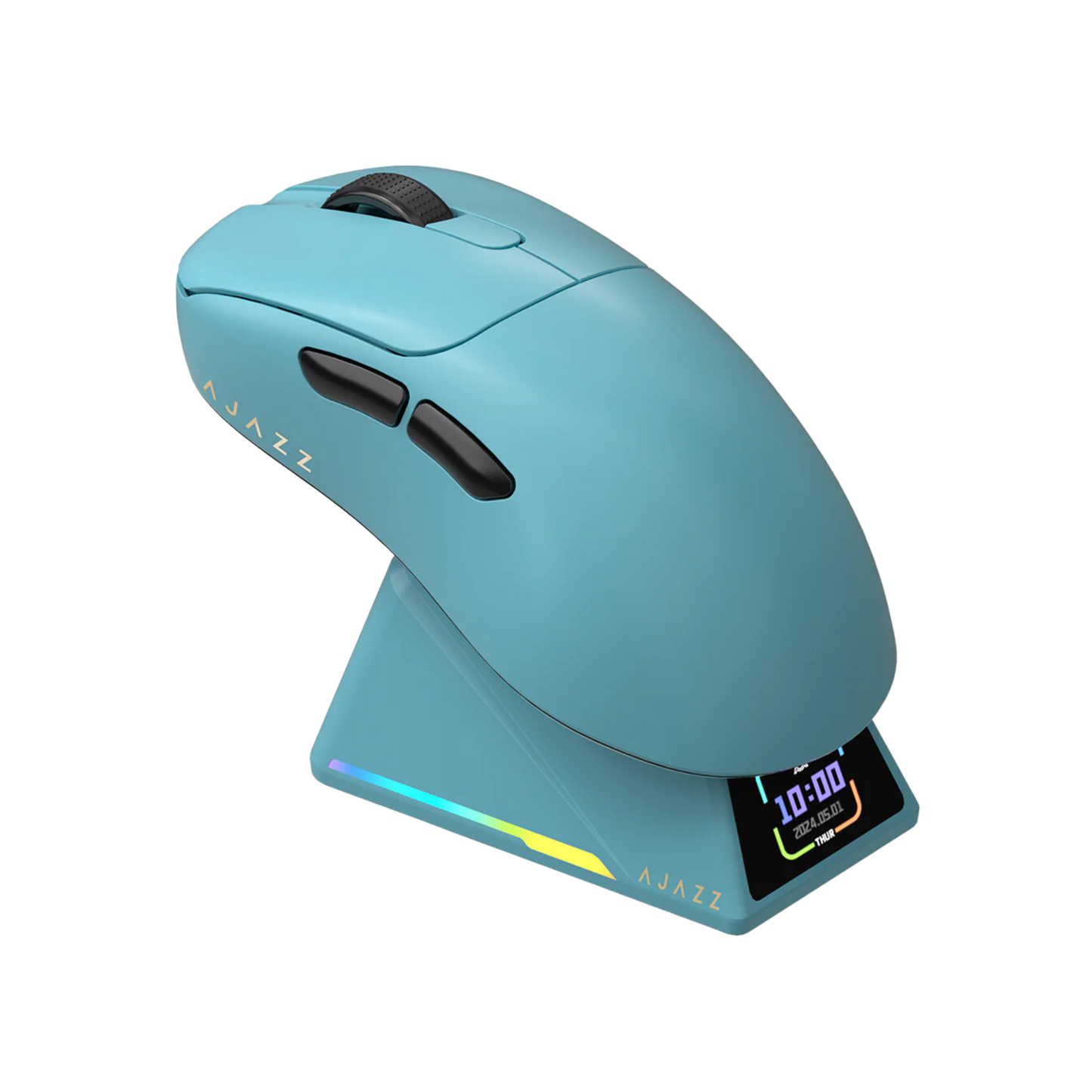 Mouse Gamer Ajazz AJ179 Apex 8Khz con Base de Carga.