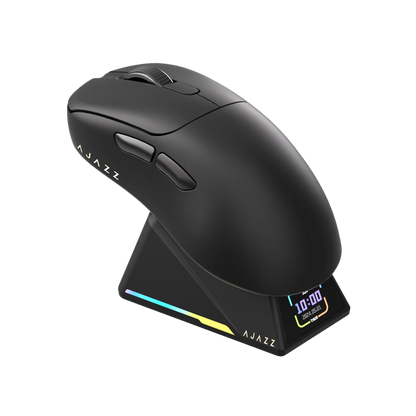 Mouse Gamer Ajazz AJ179 Apex 8Khz con Base de Carga.