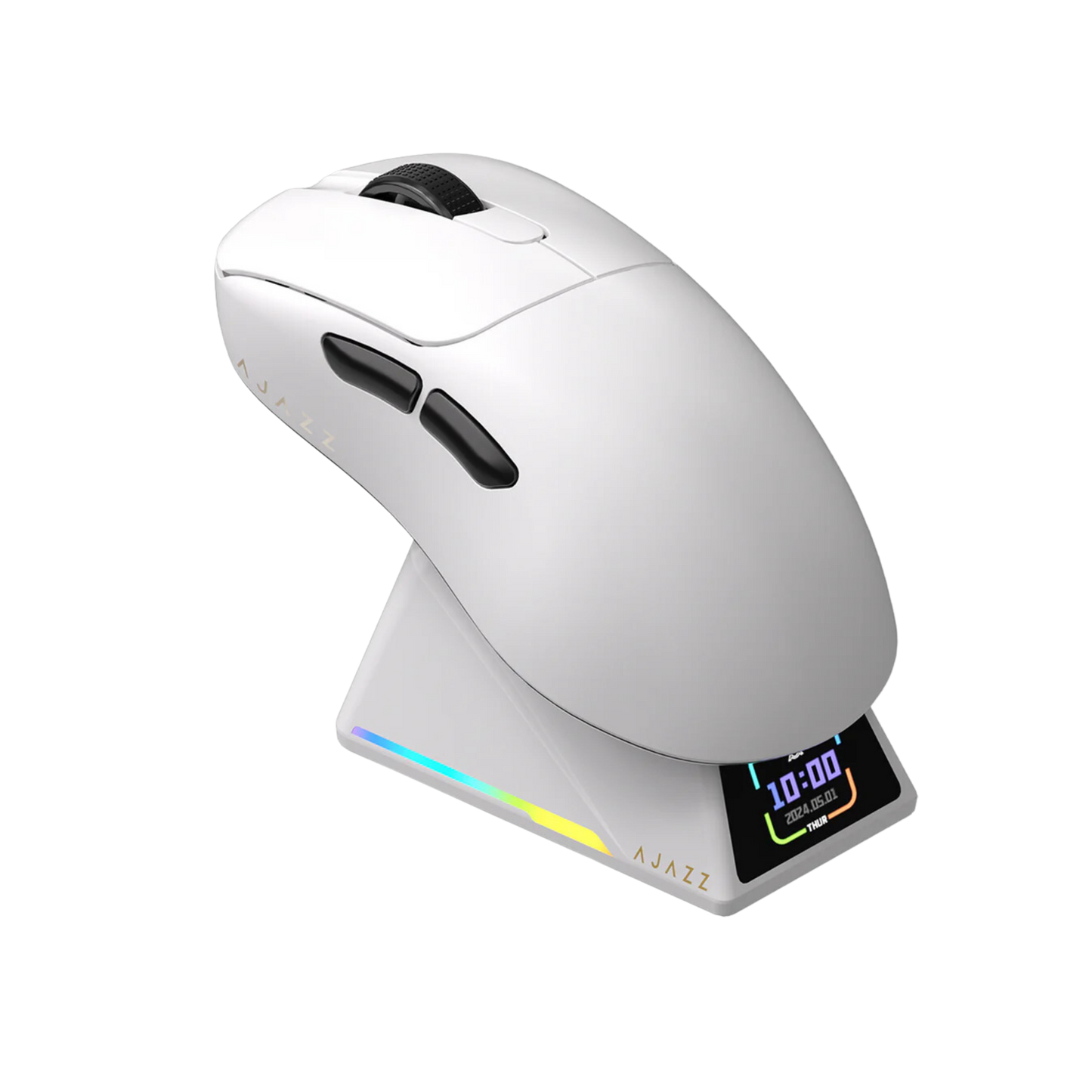 Mouse Gamer Ajazz AJ179 Apex 8Khz con Base de Carga.