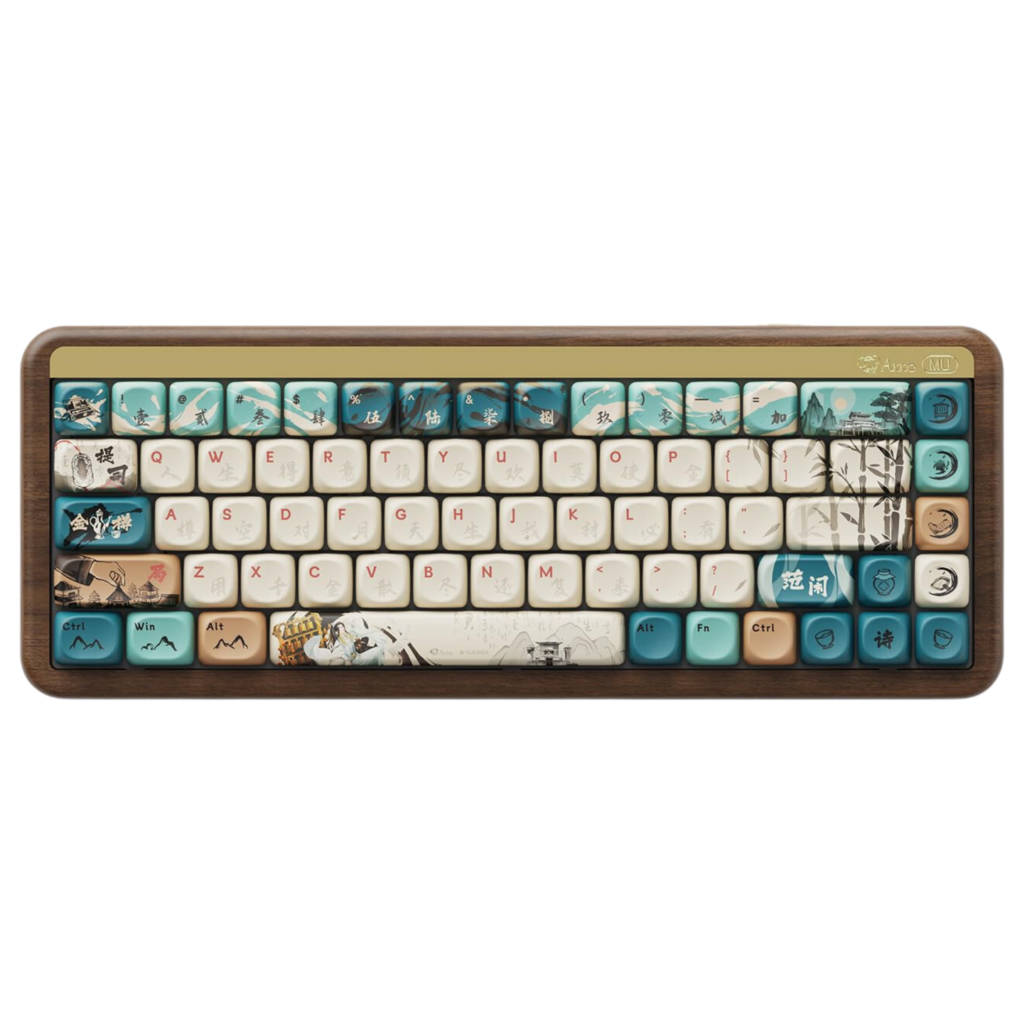 Teclado Mecánico Akko MU01 de Madera Inalámbrico.