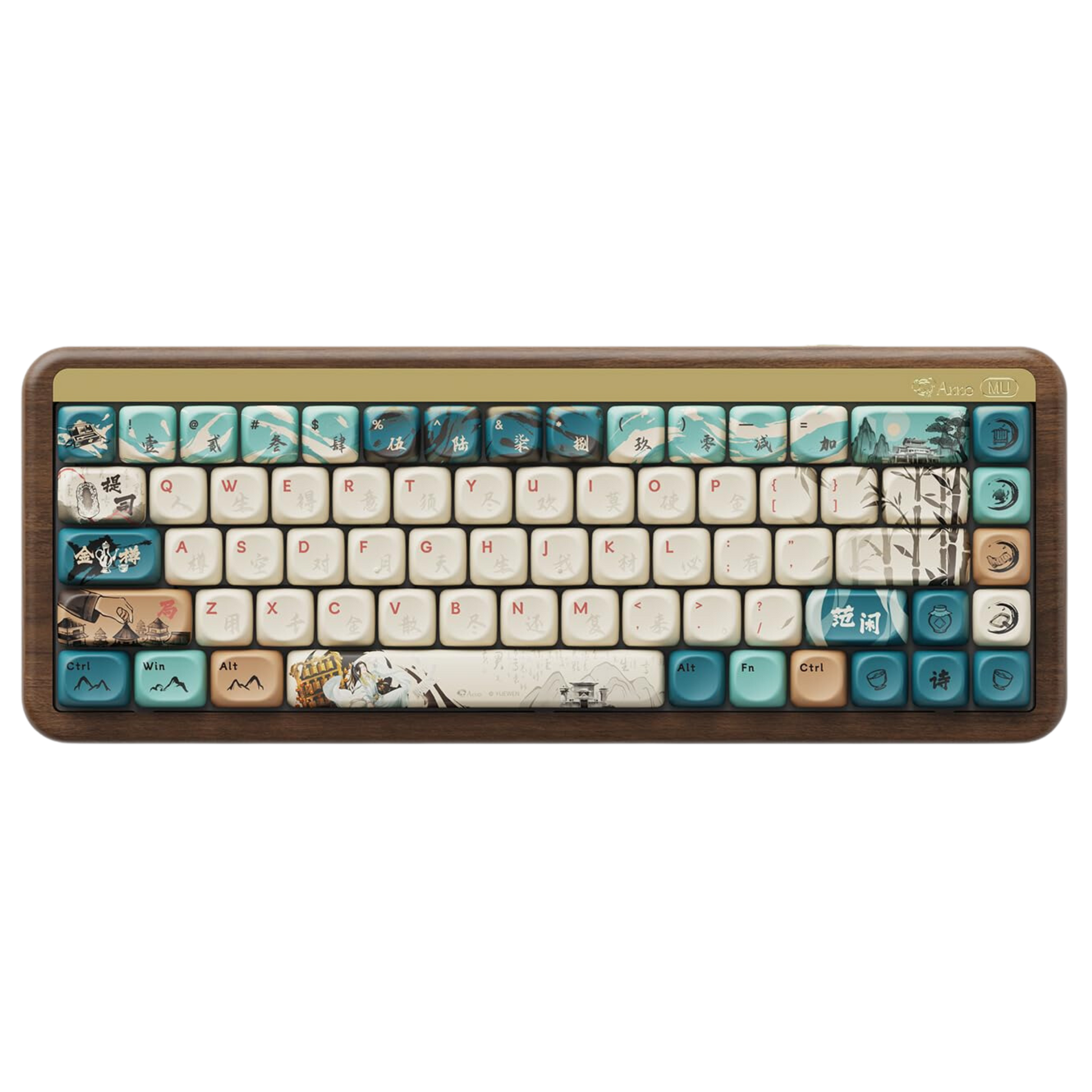 Teclado Mecánico Akko MU01 de Madera Inalámbrico.