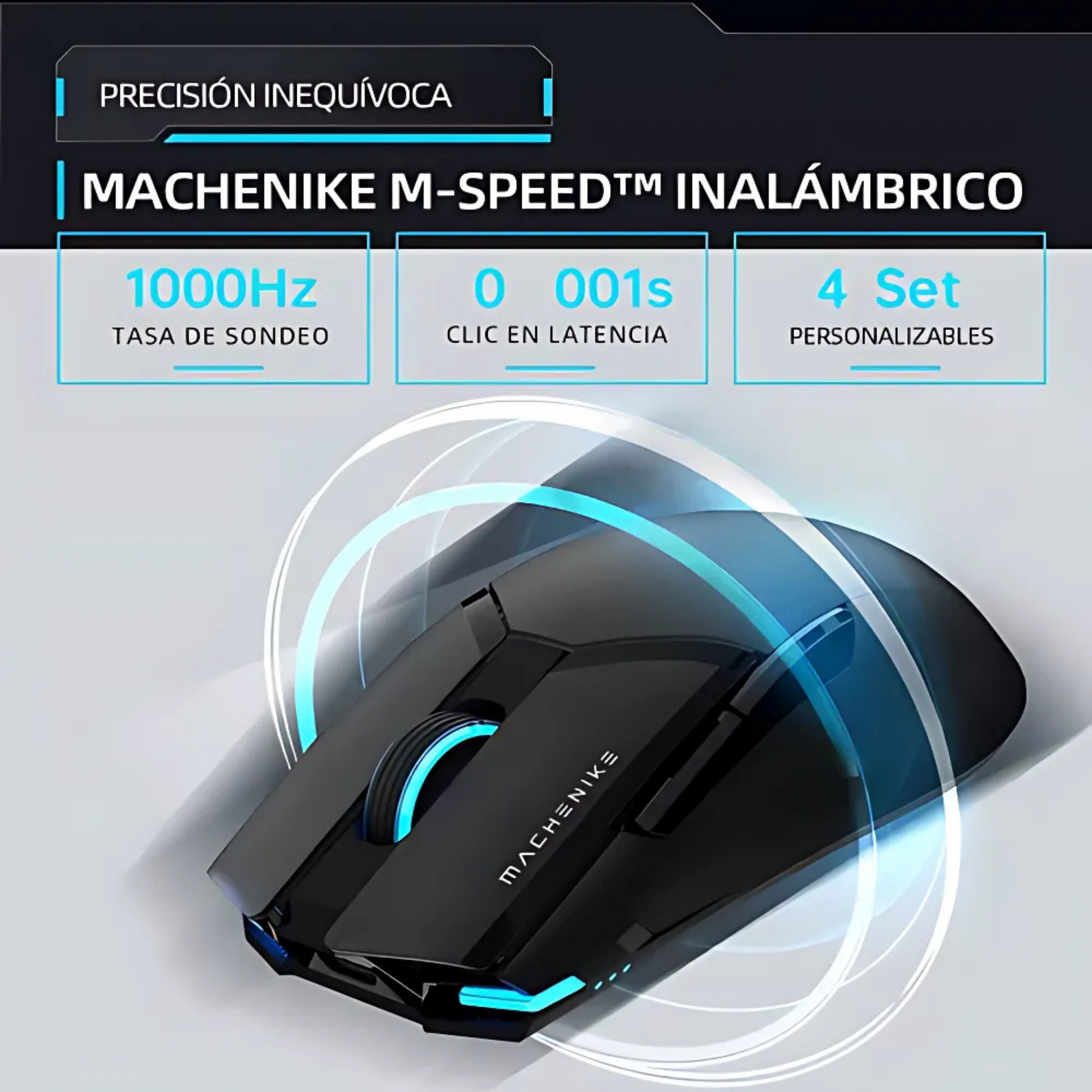 Mouse Gamer Machenike M7 Pro Inalámbrico.