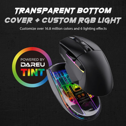 Mouse Gamer Dareu A955 con Base de Carga.